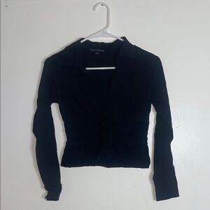 Bebe Black Button Down Shirt